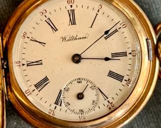 Waltham gold filled pocket watch