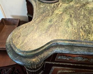 Napoleon III-style marble-top chest                                     39"h x 56" w x 23"d 