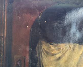 Albert Sterner  (1863-1946) oil on canvas                        63"h x 43"w 