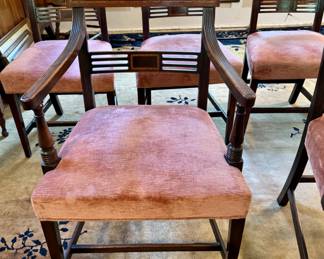 Six 19th c. English mahogany dining chairs