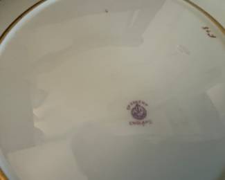 Crescent China gilded 10" dinner plates 12 pc. 