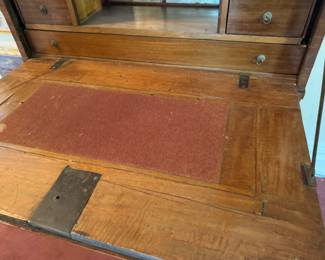 German / Austrian fall-front bureau                                                    63"h x 41"w x 12.5"d