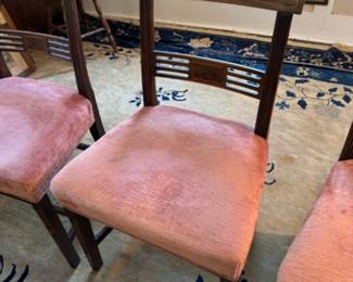 Six 19th c. English mahogany dining chairs