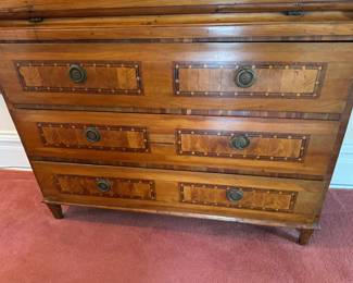 German / Austrian fall-front bureau                                                    63"h x 41"w x 12.5"d