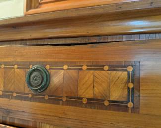 German / Austrian fall-front bureau                                                    63"h x 41"w x 12.5"d