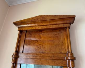 Biedermeier mirror 45.5"h x 23.75"w