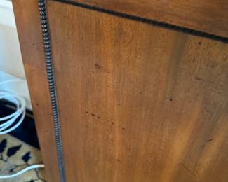 Regency mahogany bookcase cabinet 