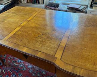 Inlaid French bureau plat                                                        31.5"h x 66.5" w x 35"d