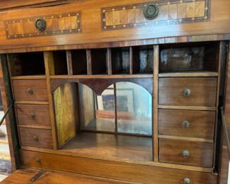 German / Austrian fall-front bureau                                                    63"h x 41"w x 12.5"d