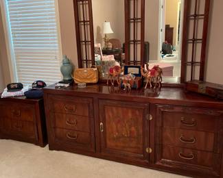 BERNHEARDT DRESSER AND NIGHT STANDS