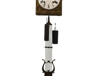FRENCH MORBIER WALL CLOCK 19TH CENTURY