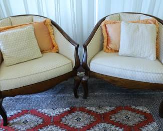 Vintage Barrel Chairs 