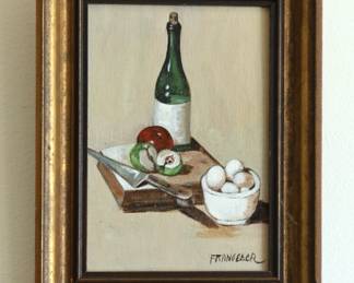 Still Life Oil Signed 