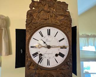 FRENCH MORBIER WALL CLOCK 19TH CENTURY