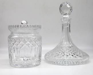 Waterford Cookie Jar & Decanter