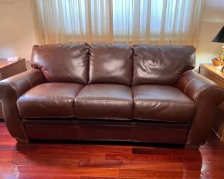 Leather Sleeper Nice and comfortable