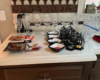 Wine Glasses - Birdcage votives 