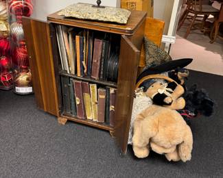 Records - 33, 78's     Lovely stuffed animals 