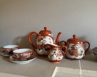 Japanese Satsuma Tea Set 