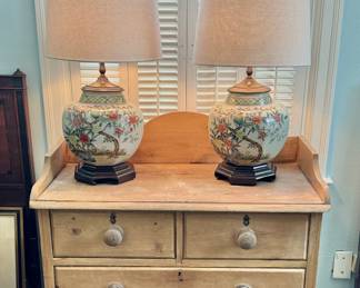 19th c. Pine French country four drawer chest