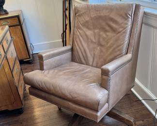 Leather executive desk chair 