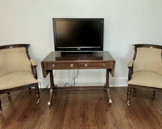 Hekman dropside table, Interior Crafts of Chicago chairs 