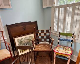 English Arts and Crafts rocking chair