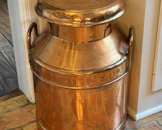 Trowbridge copper milk can