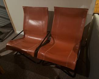Rare leather nii chairs
Excellent condition 
$450pair 
313-468-5111