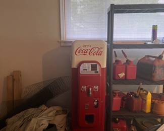 Wurlitzer coke machine
1980
Needs recharging 
$1250
314-468-5111