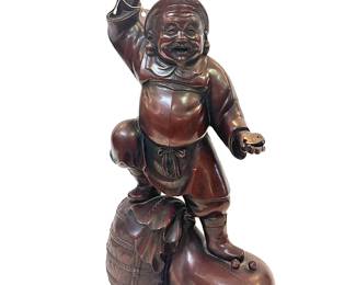 24. Japanese Bronze Buddha Statue of Daikokuten