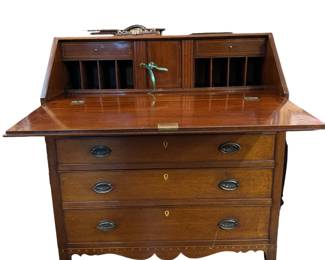 25B. Vintage American Slant Front Desk