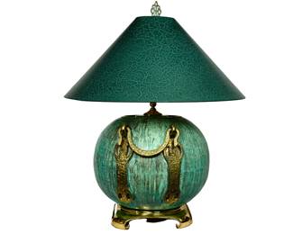 83. Rotund Teal Frederick Cooper Lamp