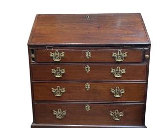 57. 18th Century English George III Fall Front Desk