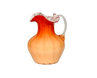 78. Murano Style Art Glass Pitcher