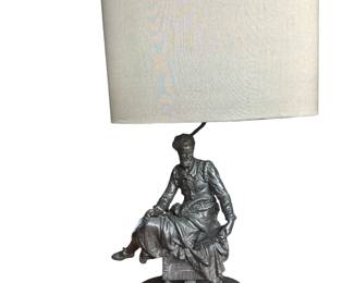 26. Spelter Figural Lamp