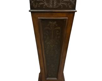 58B. Pair Carved Wood Pedestals