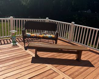 Patio Seating, Decorative Bird Bath 