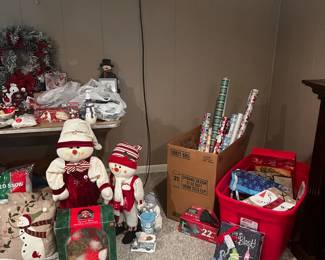 Christmas bags, tags and paper 