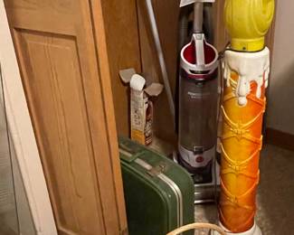 Vintage Suitcase, Vintage Blow Mold Candle