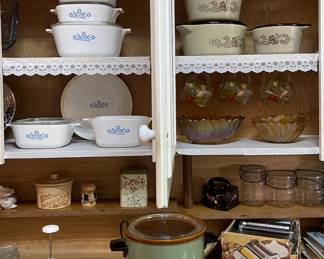 Pyrex, Corning Ware, Corelle  