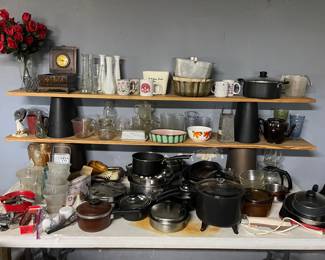 Glassware, Pots & Pans