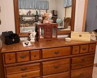 Maple Dresser With Mirror