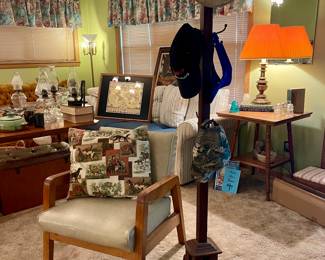 Antique Hat Rack, Vintage Chair