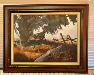 Original Wild Turkey Painting by Shirley Mattson 