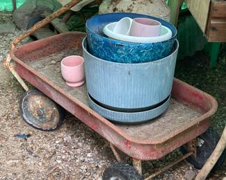 Vintage Red Wagon