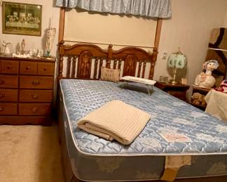 Queen Headboard & Mattress