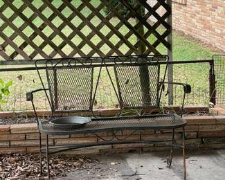 Metal Patio Love Seat