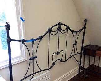 West elm king size iron bed