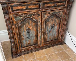 Distressed, Hooker cabinet